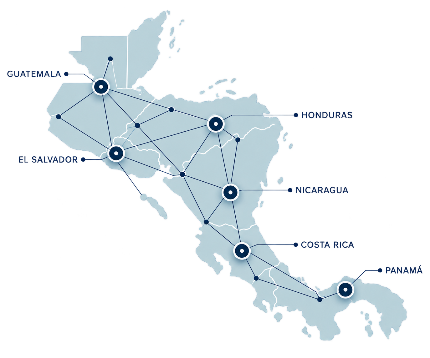 Mapa de Centroamérica